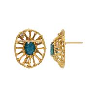 BLUE TOPAZ AND DIAMOND SET