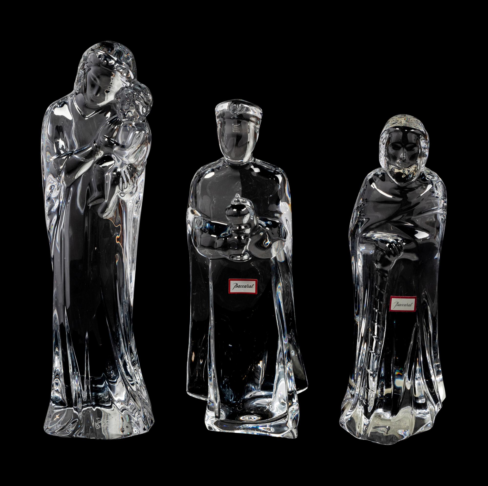 A Baccarat Fourteen-Piece Nativity Set