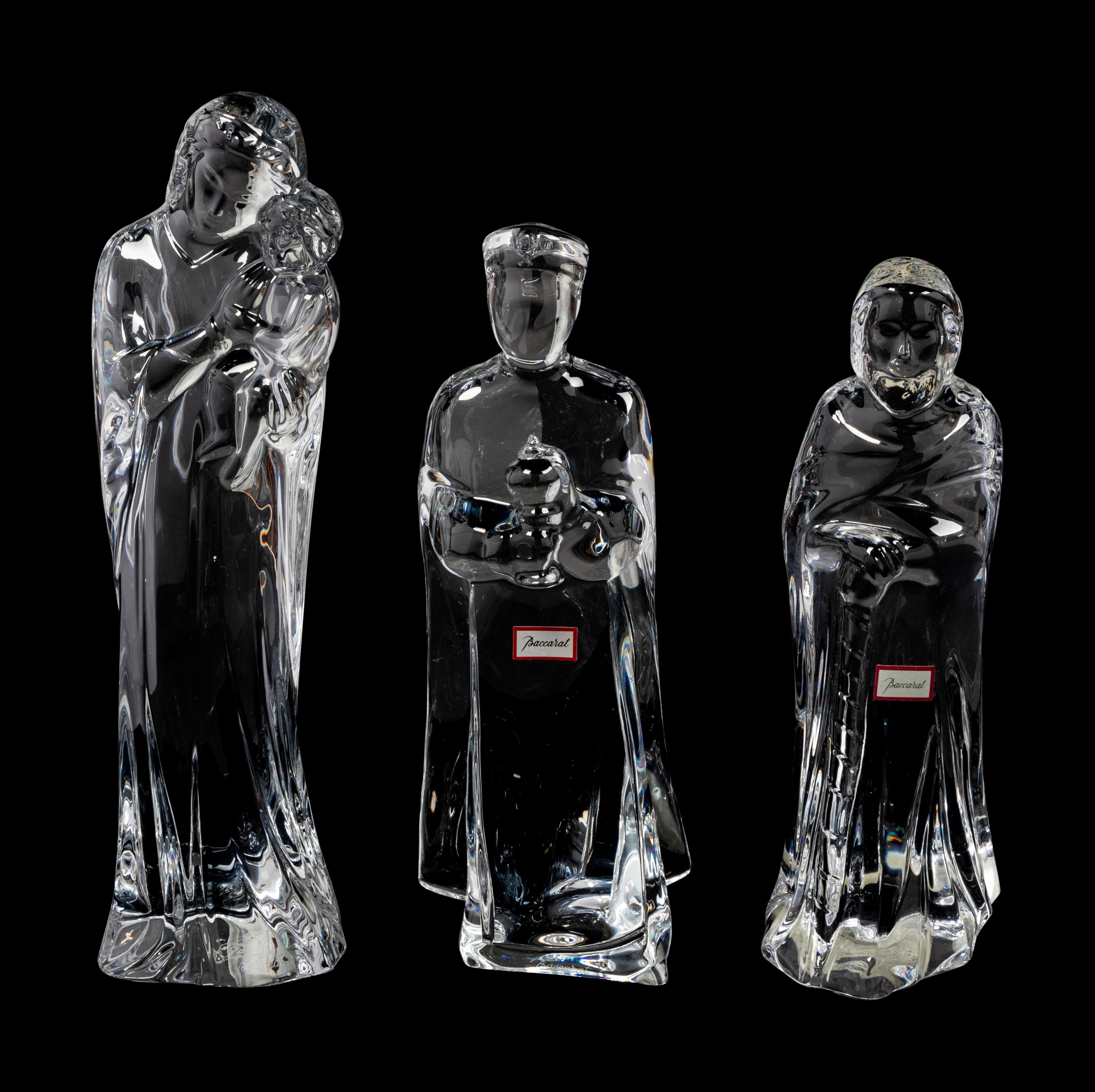 A Baccarat Fourteen-Piece Nativity Set