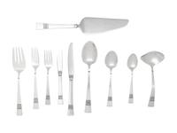 An American Silver Flatware Service