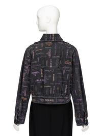 Chanel, Logo-Print Denim Jacket