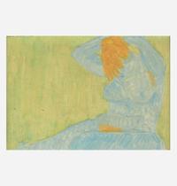 March Avery (American, b.1932) Nude with Raised Arms