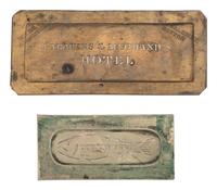 [WRITING INSTRUMENTS]. A group of 19th-century embossing and writing implements, including: