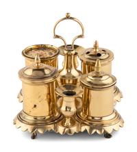 An English Brass Standish