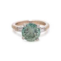 COLORED DIAMOND AND DIAMOND RING