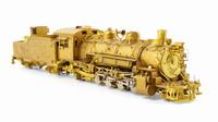 A Brass ON-3 Gauge 2-8-2 Locomotive and Tender