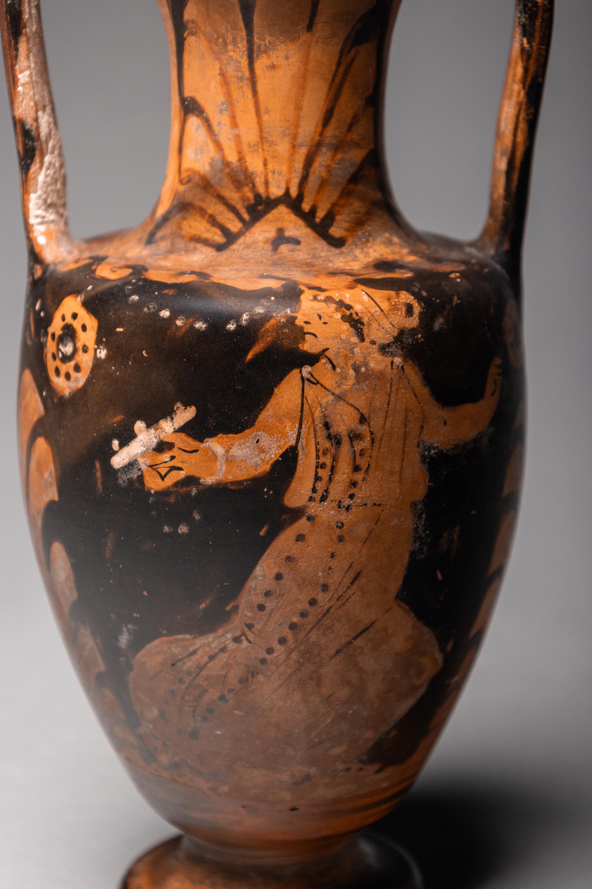 A Campanian Red-Figured Neck Amphora