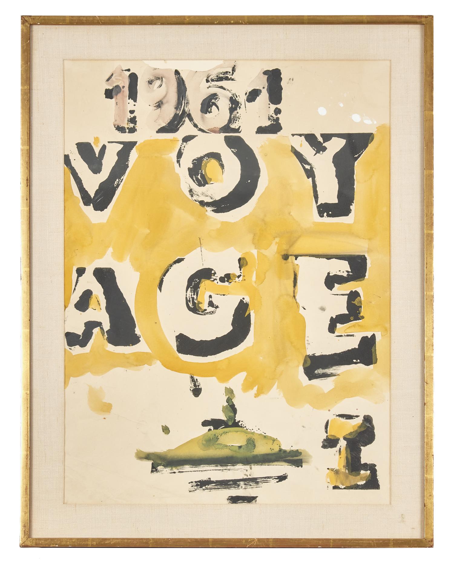 Poster Announcing Voyages I, 1961