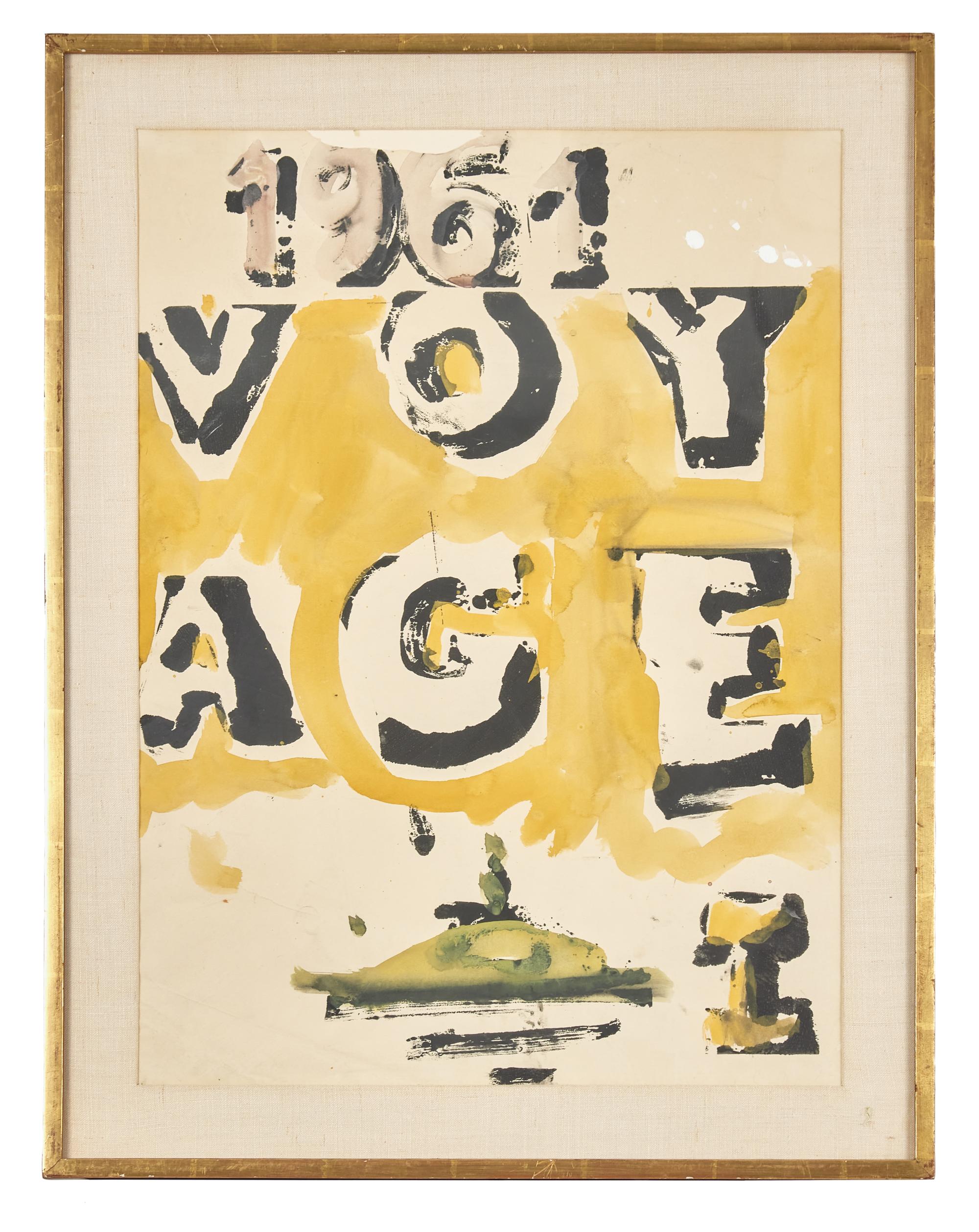 Poster Announcing Voyages I, 1961