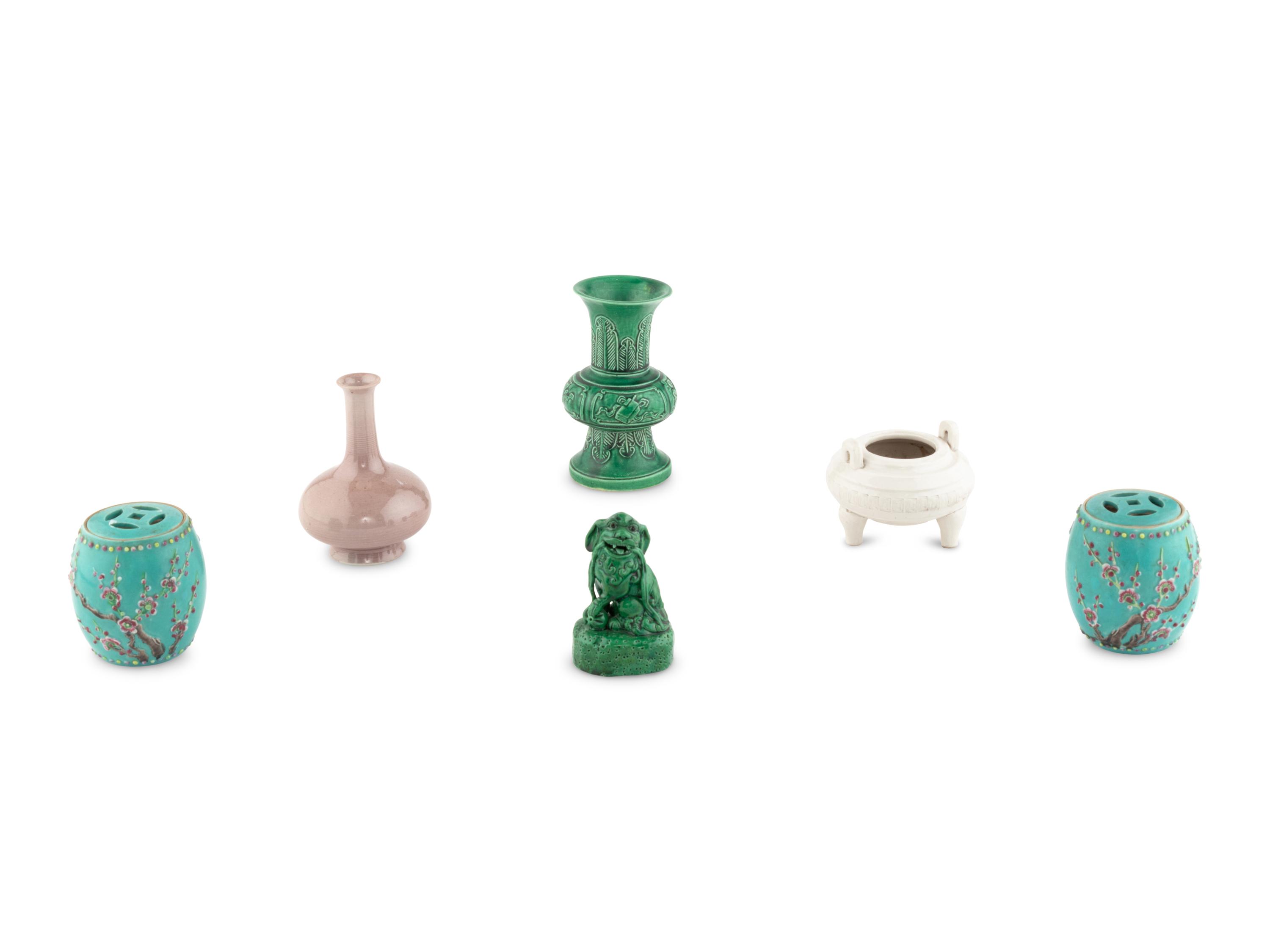 Six Chinese Porcelain Articles