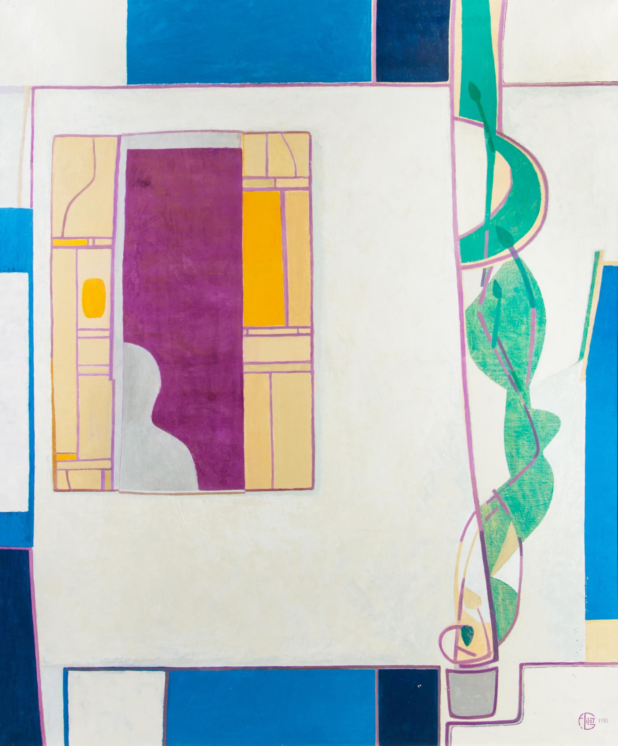 Francoise Gilot, (French, b. 1921), A Window onto the Mediterranean, 1981