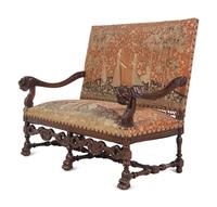 A Renaissance Revival Carved Walnut Parlor Suite