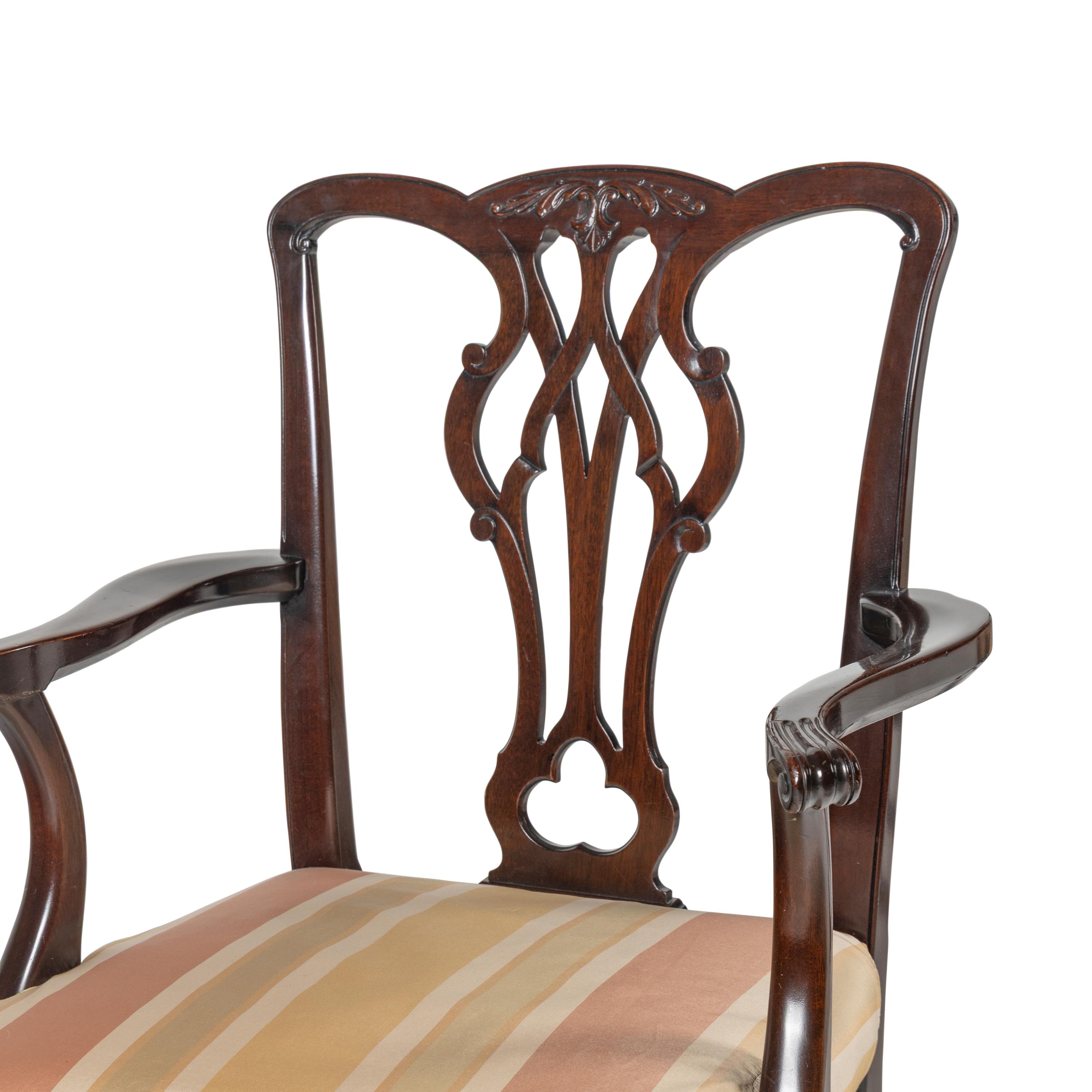 A Set of Twelve George III Style Mahogany Dining Chairs