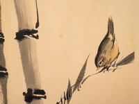 Two Chinese Ink and Color Paintings on Paper and One Print