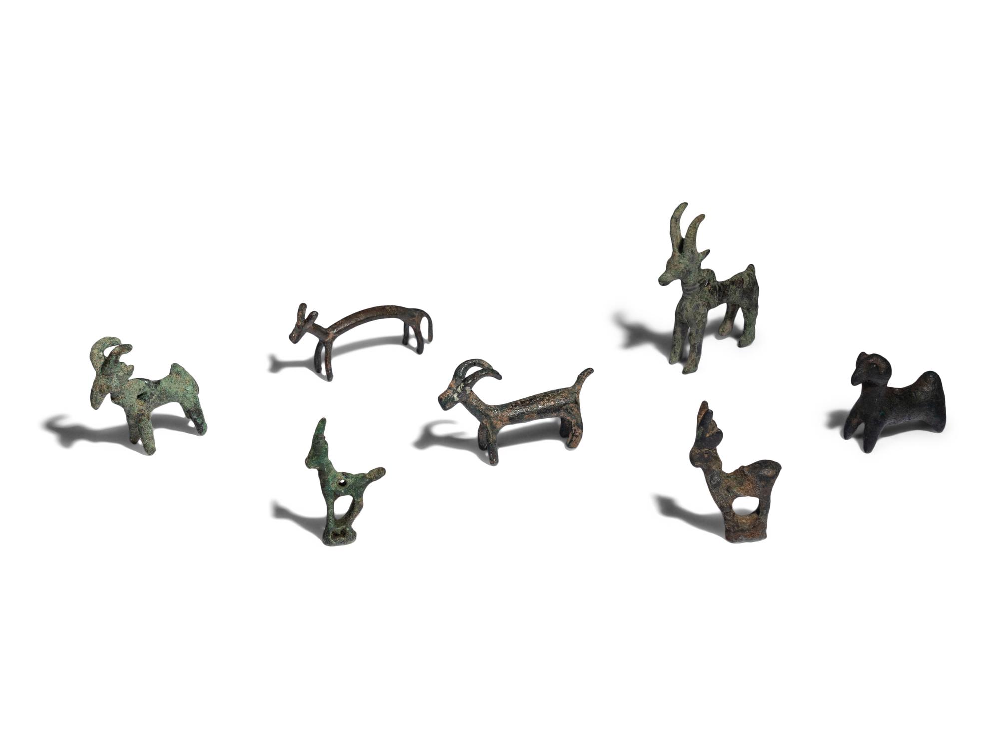 Seven Near Eastern and Roman Bronze Animals