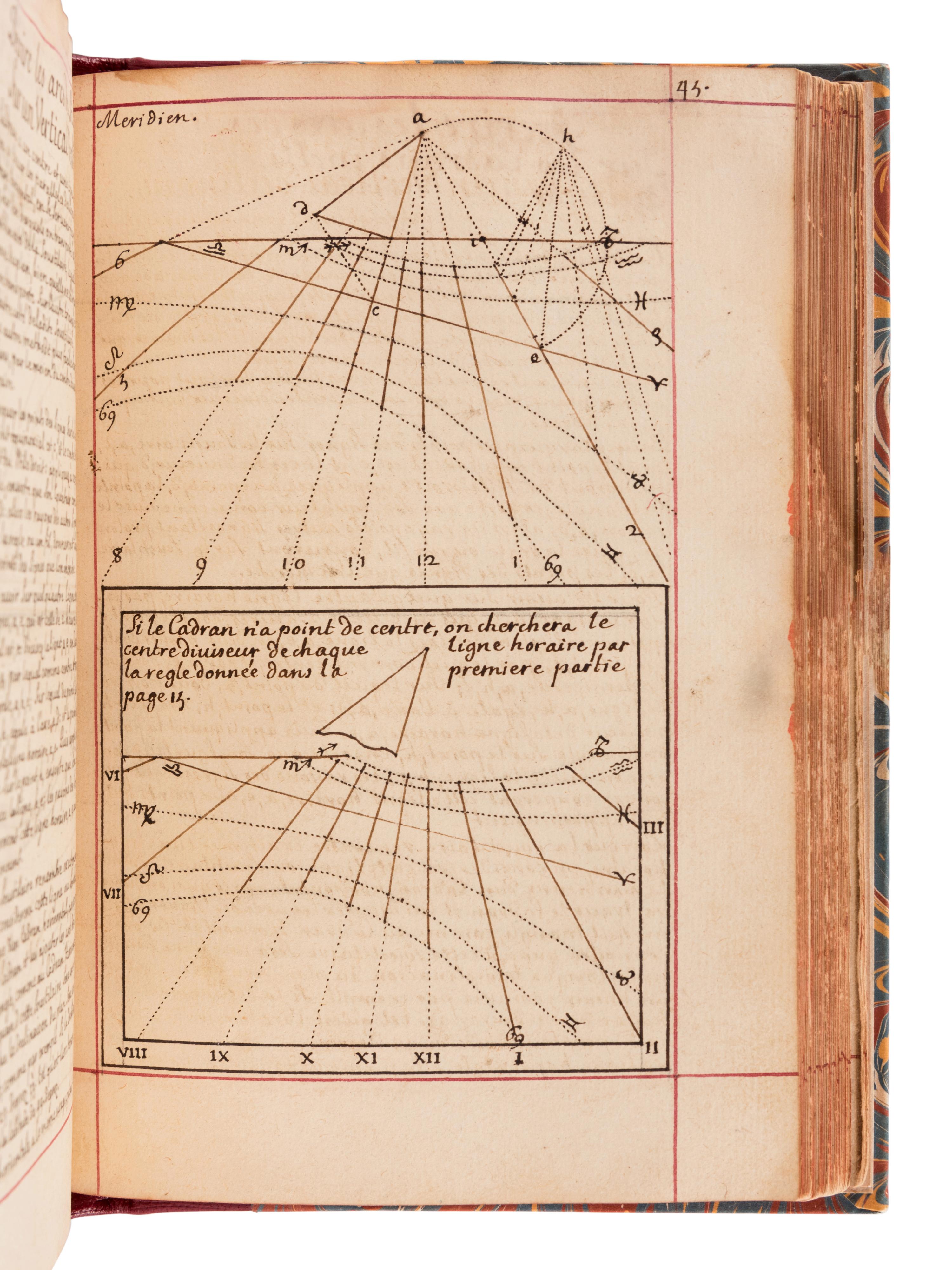 [MANUSCRIPT - SUN DIALS]. "Traité De Gnomonique. Premiere partie [-Seconde partie] [-Troisieme Partie]." [Paris]: 1700.