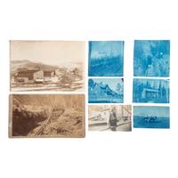 [MINING]. A group of early photographs and ephemera related to mining in the western United States, Canada, and Alaska, comprising: