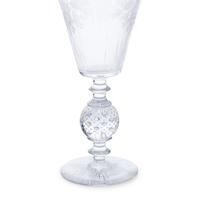 A Pair of Etched and Cut Glass Vases