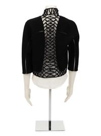 Ralph Rucci Crepe and Net Bolero Jacket