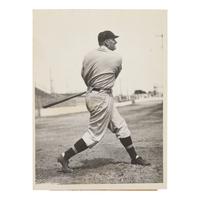 [Baseball] Type 1 Photograph of Hall of Fame Pitcher Walter Johnson