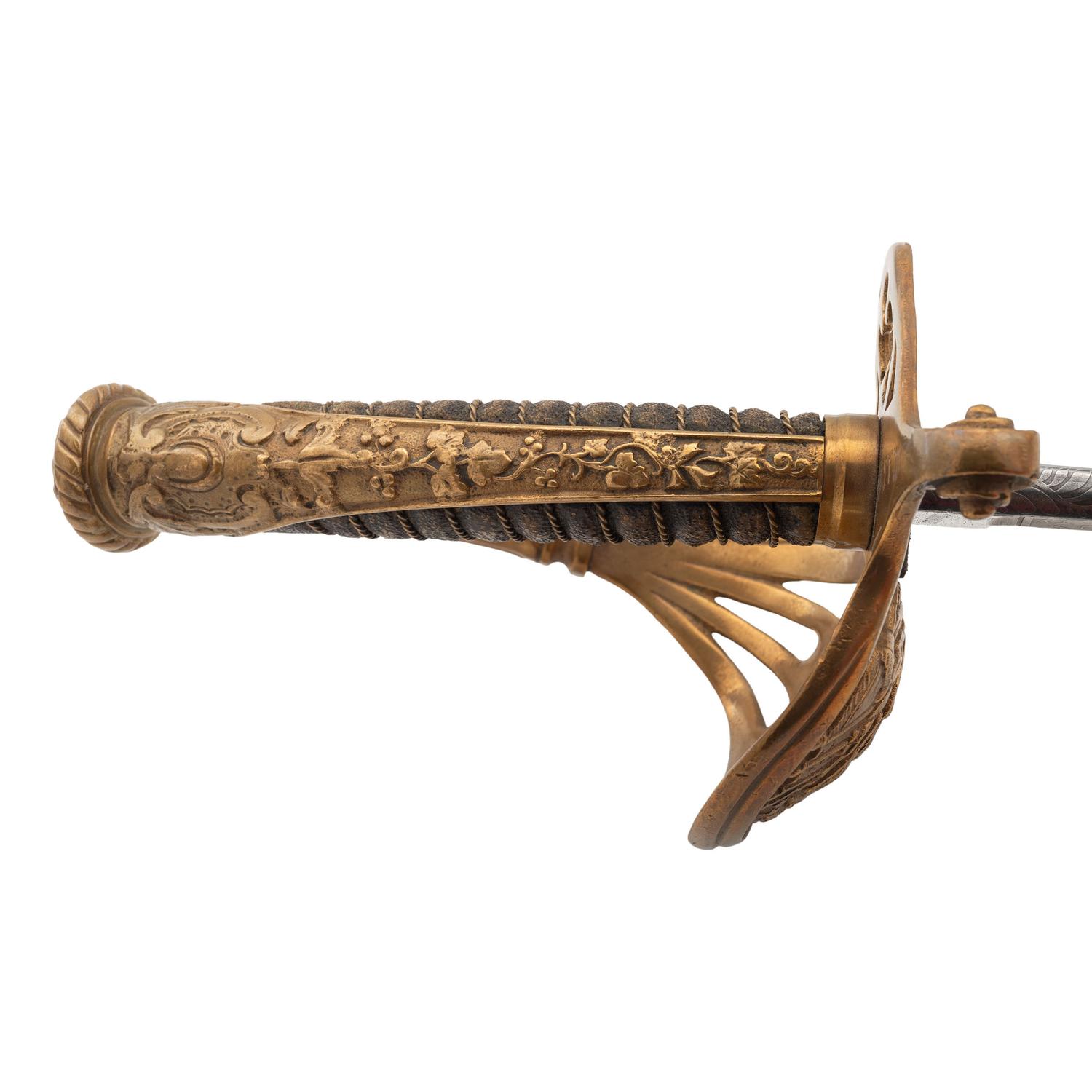 Combination French Hilt Schuyler, Hartley & Graham Officer's Sword Inscribed to Lt. Mason Rea 24th Mass. Infantry - KIA at Drewy's Bluff