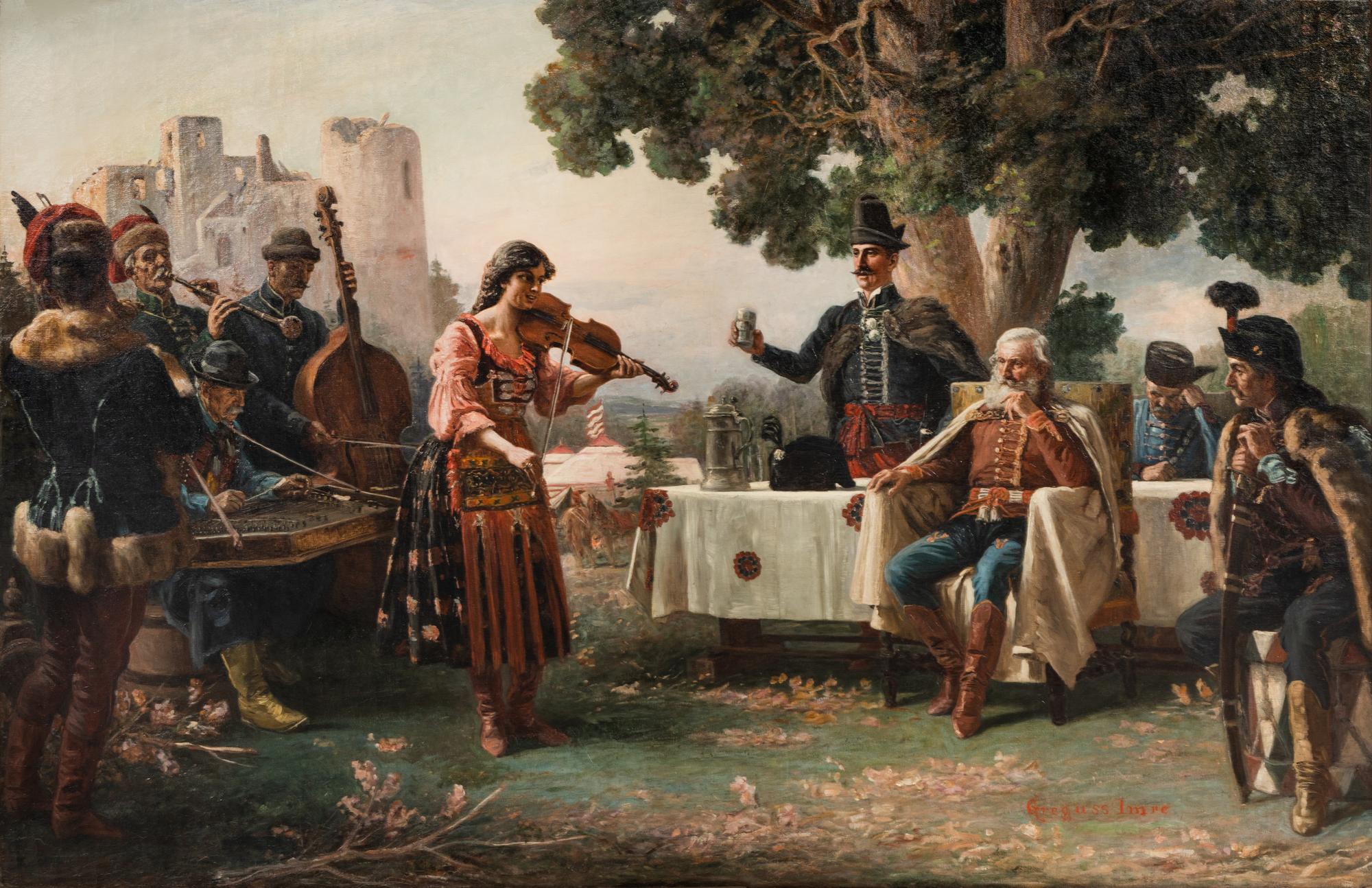 Francis II Rákóczi Listening to Czinka Panna, 1735