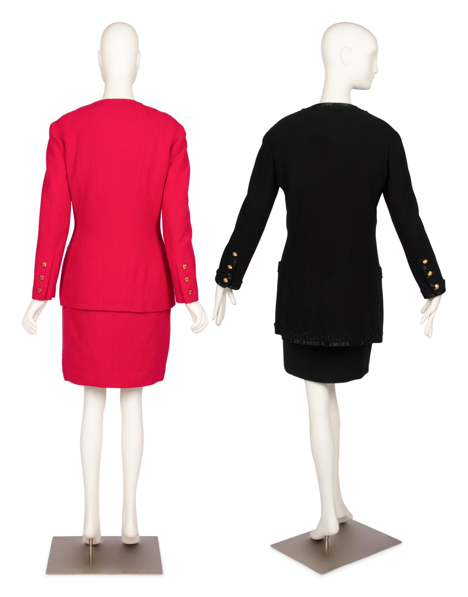Three Chanel Pieces: One Skirt Suit and One Jacket, 1990s