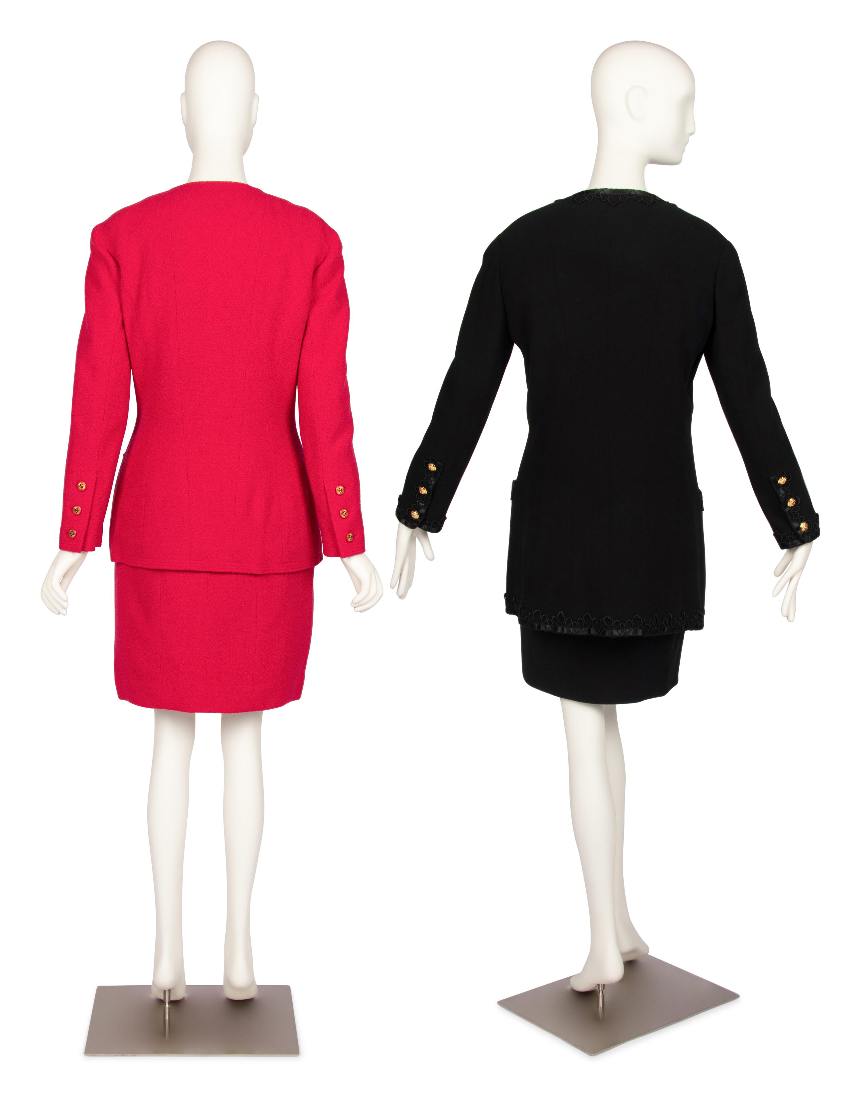 Three Chanel Pieces: One Skirt Suit and One Jacket, 1990s