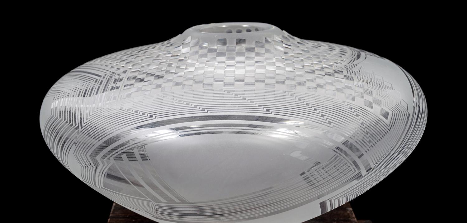 An American Studio Glass Vase by Bob Toensing and Michelle Schoen