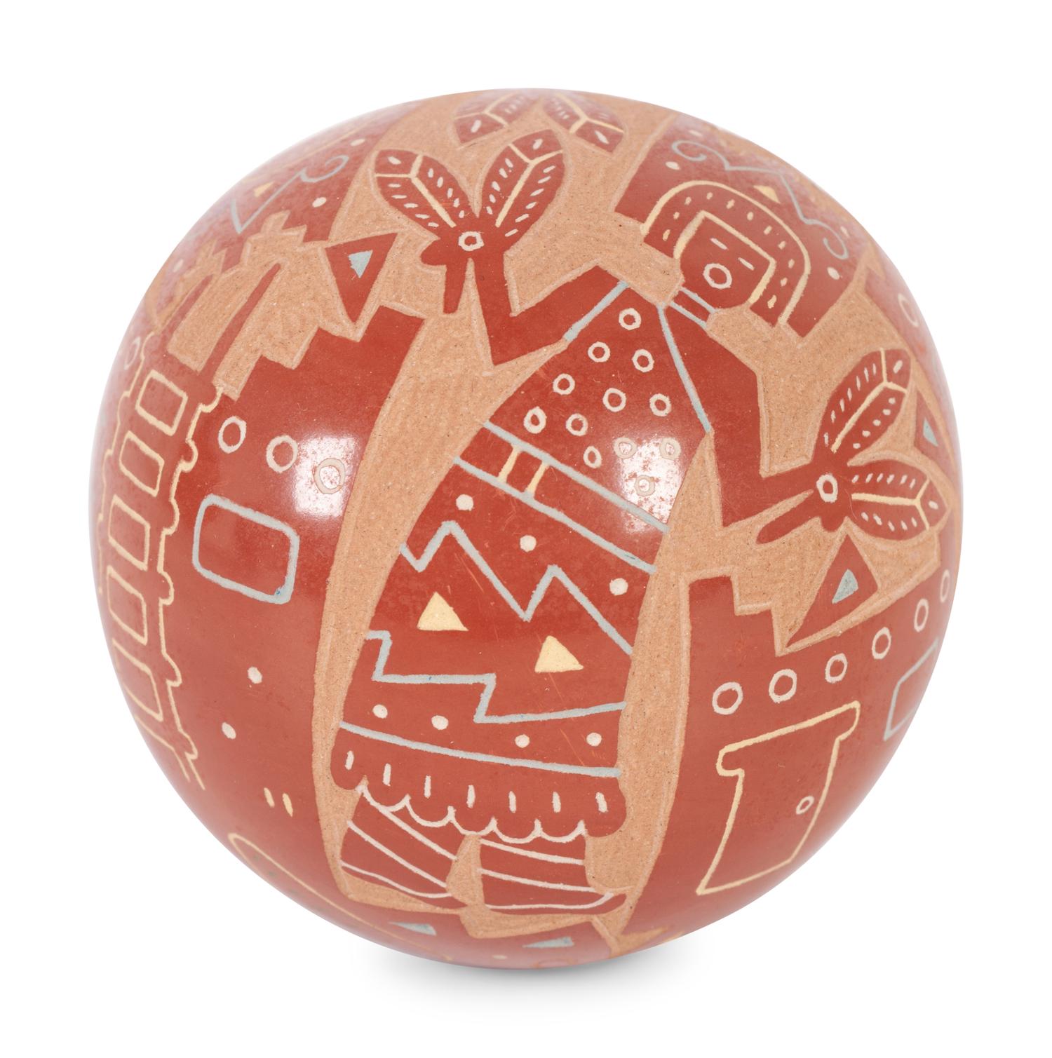 Sgraffito Seed Jar