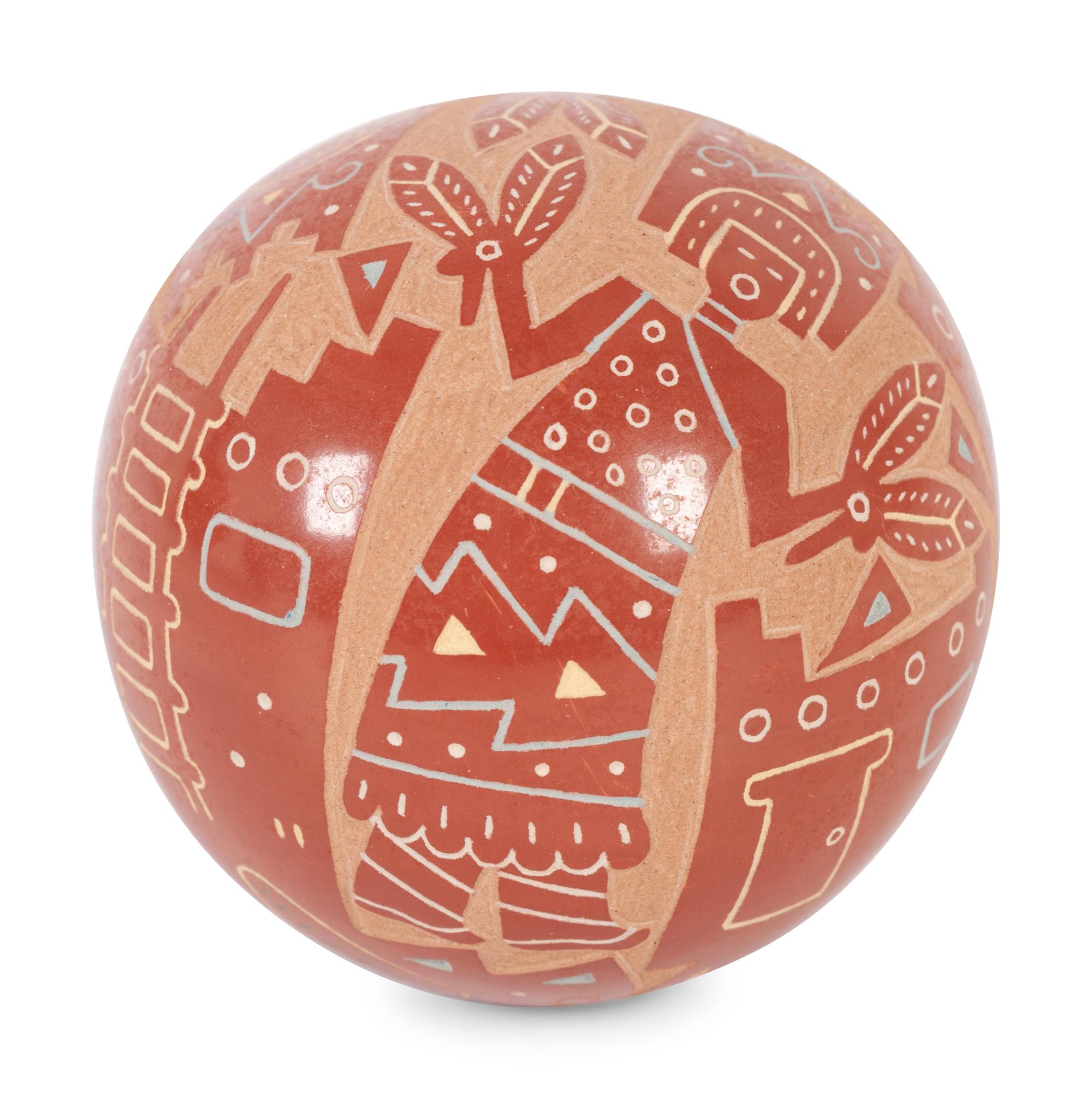 Sgraffito Seed Jar