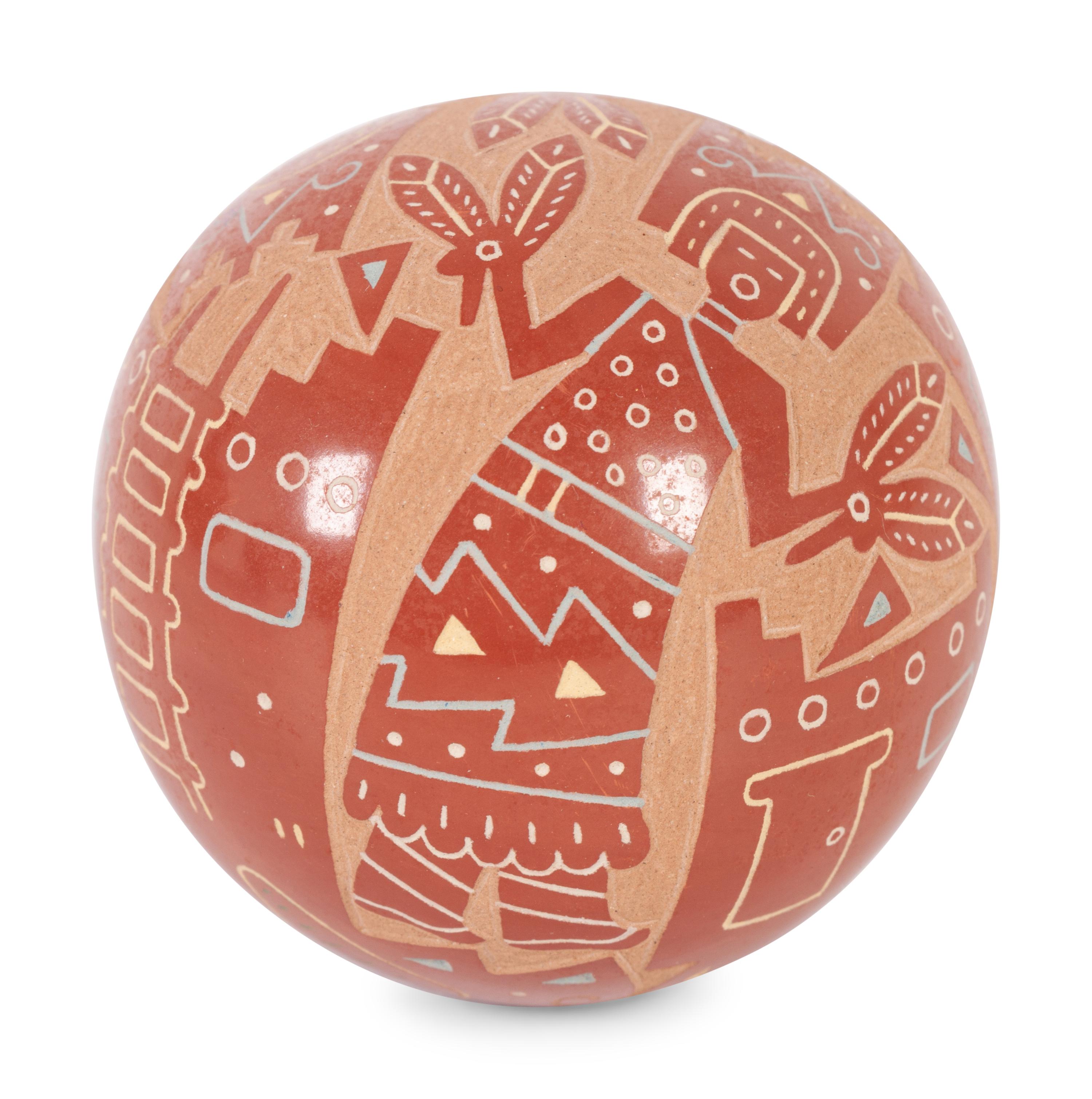 Sgraffito Seed Jar