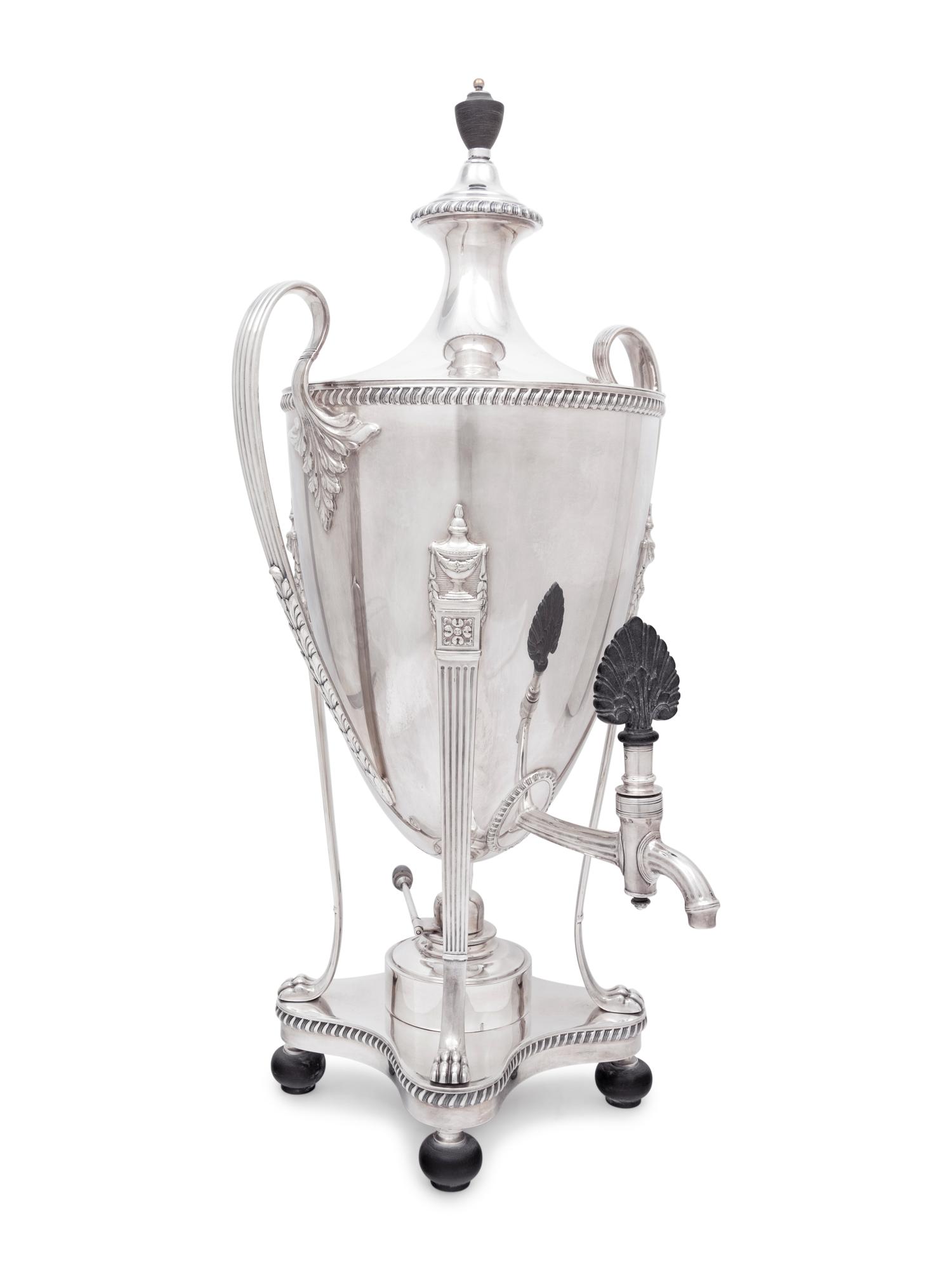 A Silver-Plate Coffee Urn