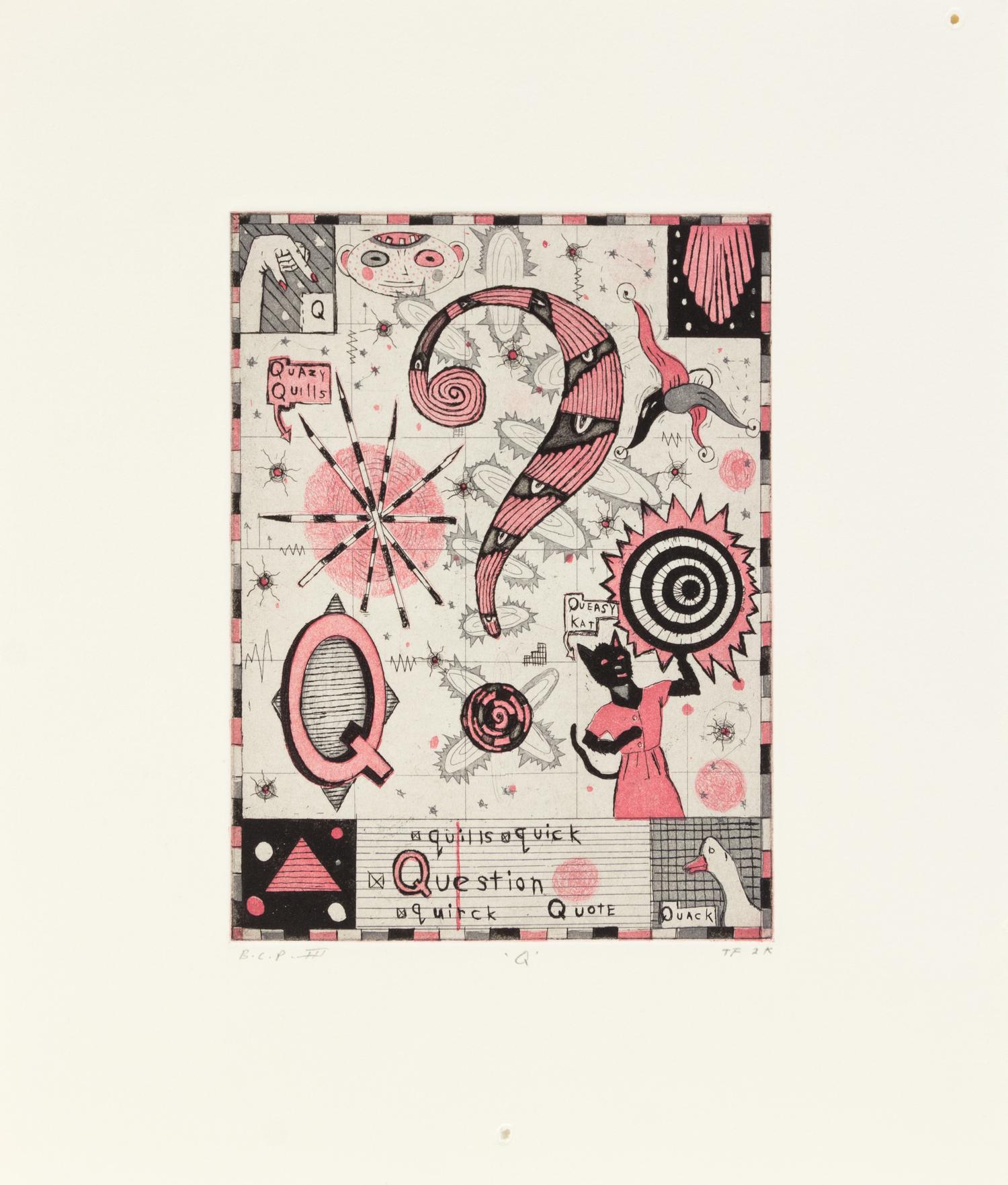 Tony Fitzpatrick, (American, b. 1958), Max and Gaby's Alphabet portfolio, 1999-2000