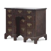 A Chippendale Mahogany Block-Front Kneehole Desk