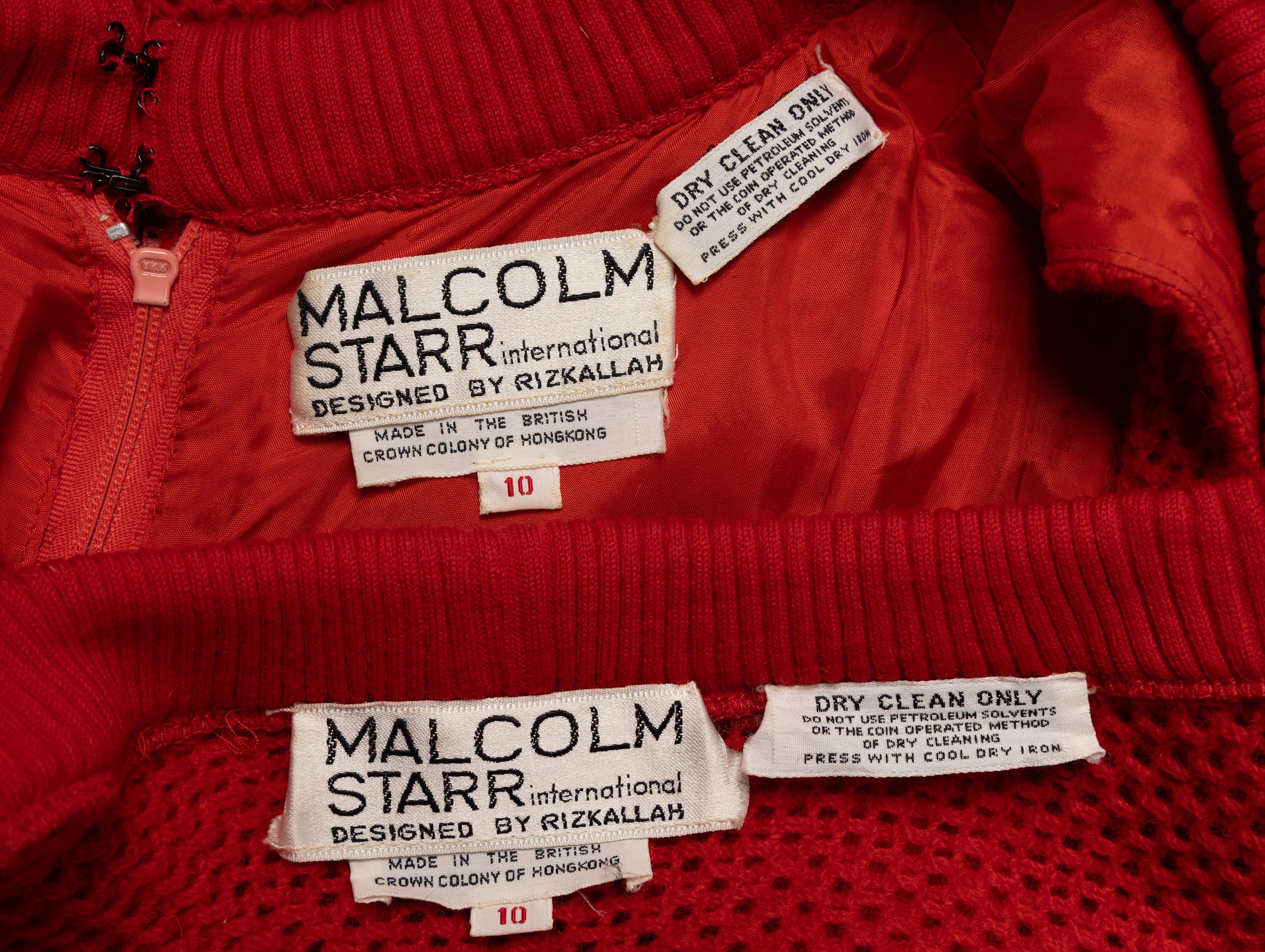 Malcom Starr, Knit Dress & Cardigan Ensemble