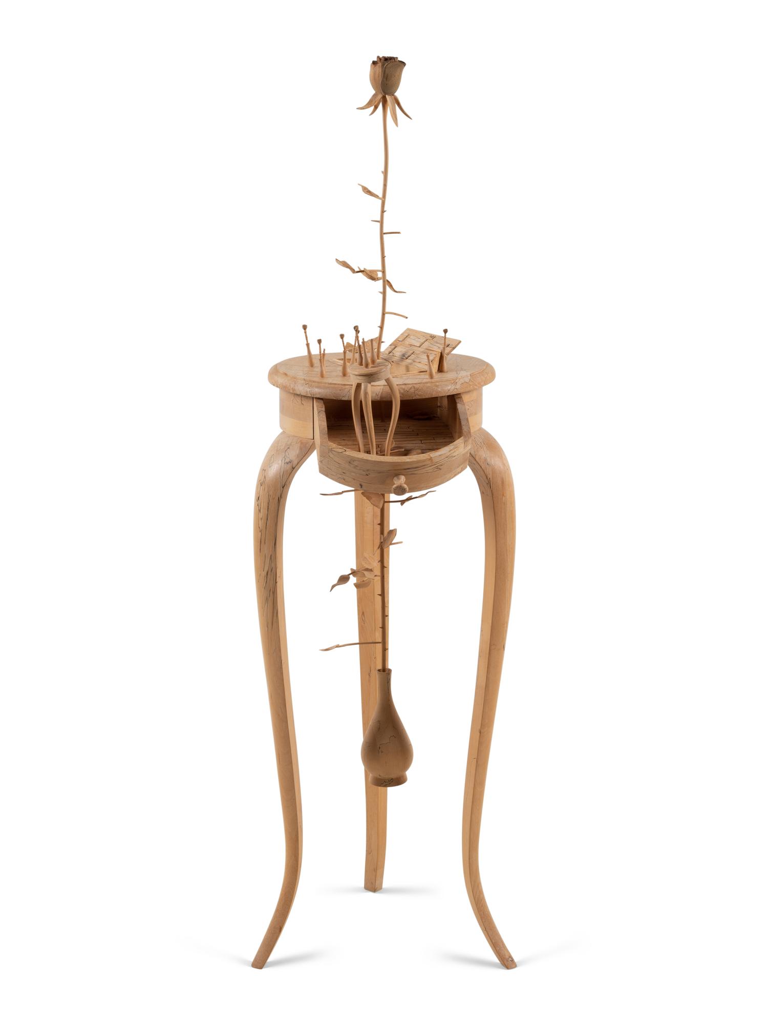Sculptural Pedestal Table