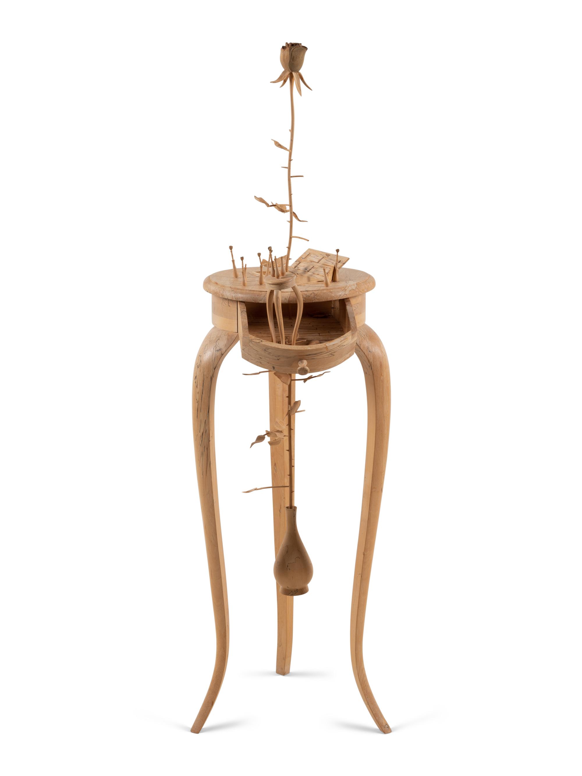 Sculptural Pedestal Table