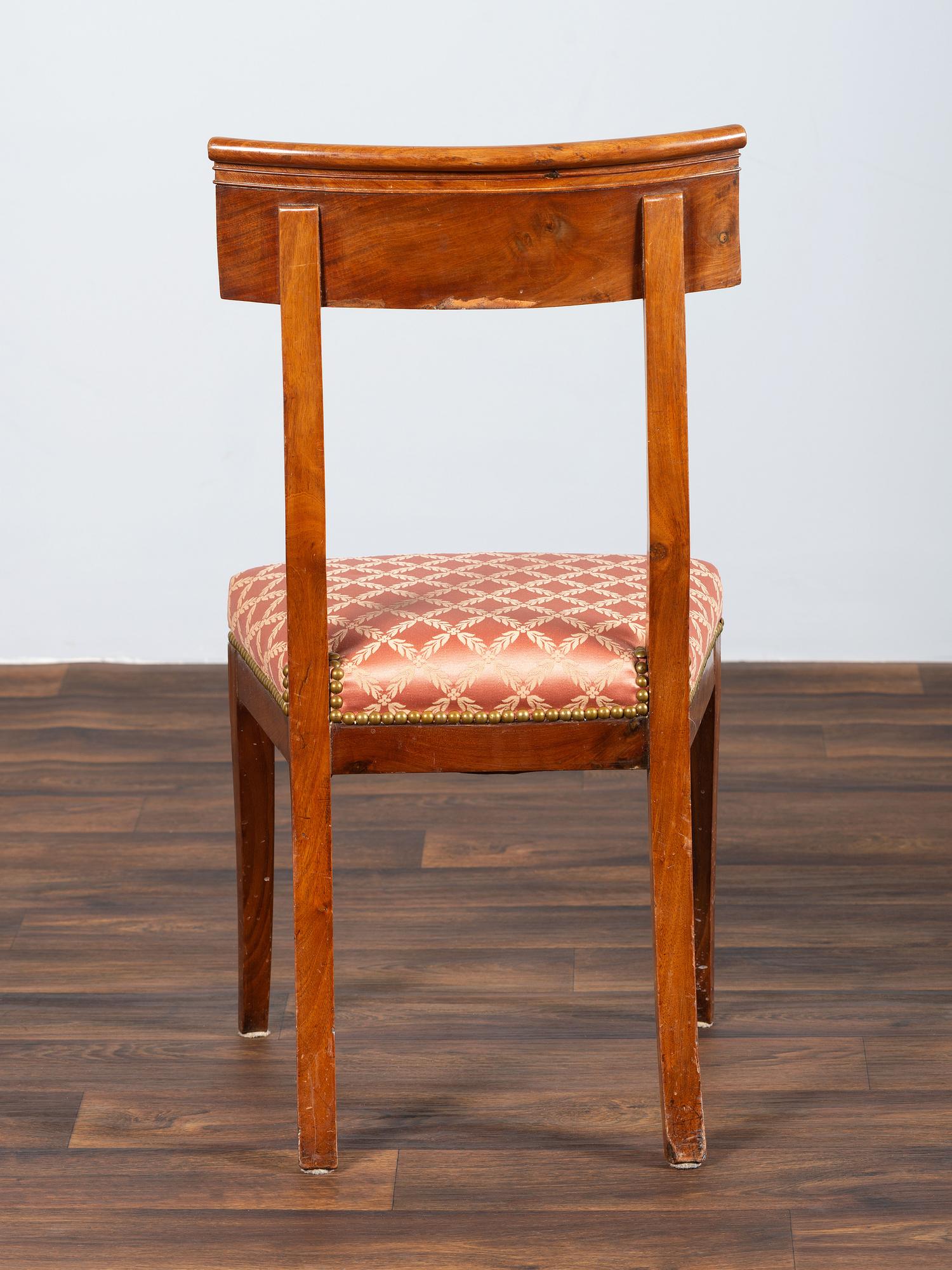 Six Empire Mahogany Side Chairs
