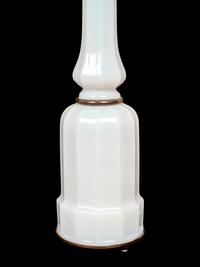 A Pair of Opaline Glass Lamps