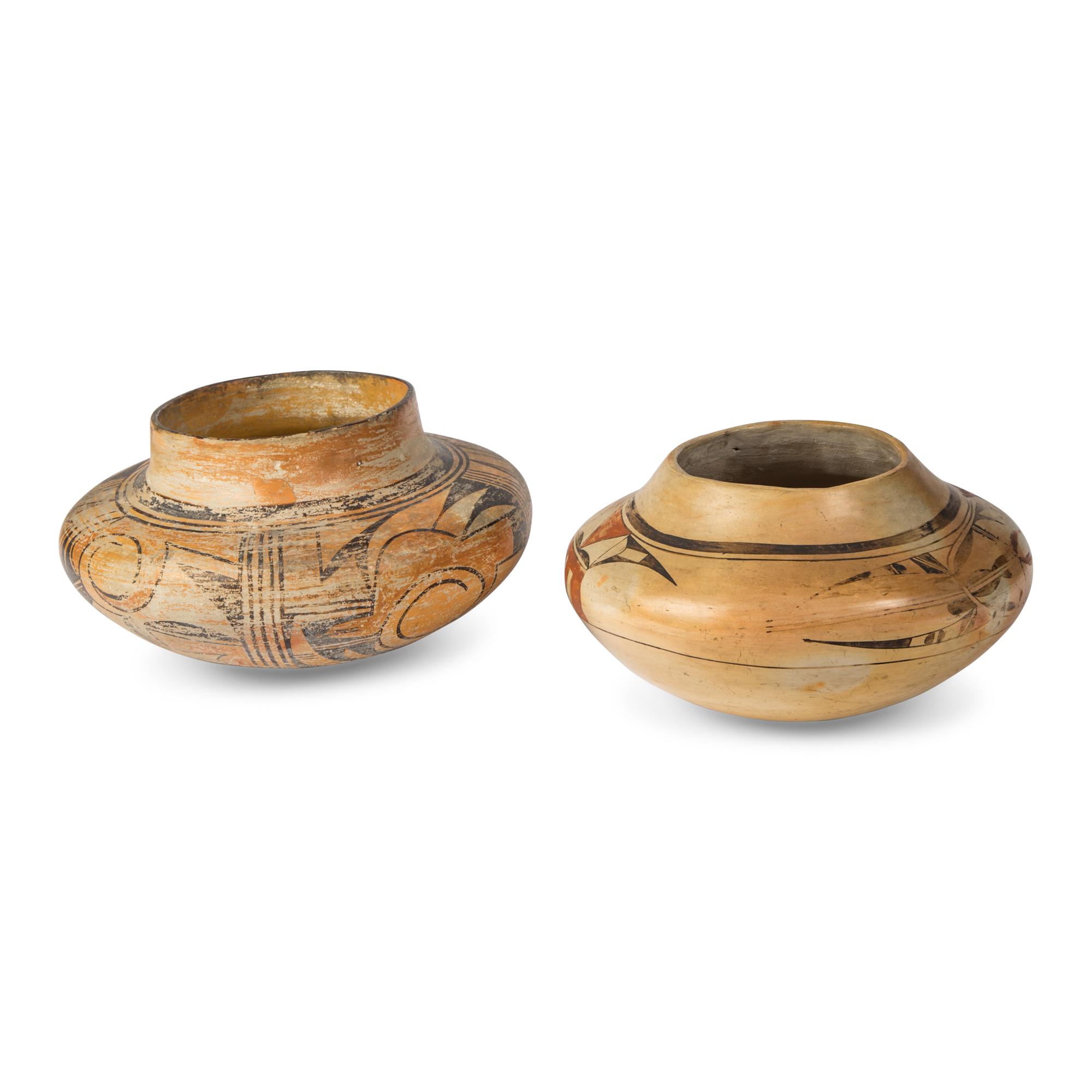 Hopi Polychrome Pottery Jars