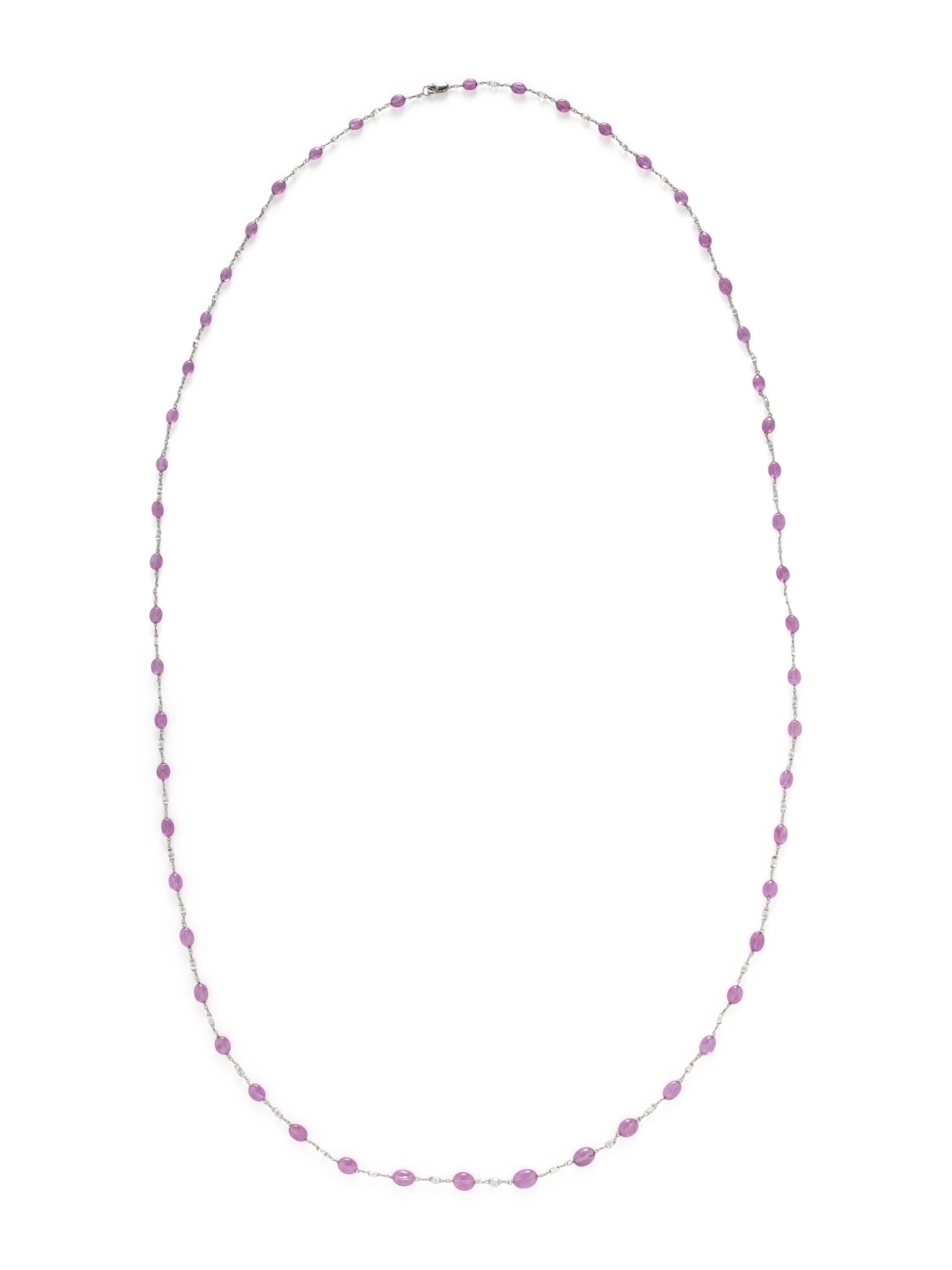 COLLECTION OF GEMSTONE AND DIAMOND NECKLACES
