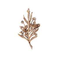 DIAMOND FLOWER BROOCH