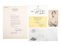 [POLITICS IN AMERICA]. A group of presidential signatures including Rutherford B. HAYES, Lyndon B. JOHNSON, Ronald REAGAN, and George H.W. BUSH.