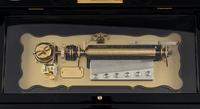 A Swiss Marquetry Cylinder Music Box