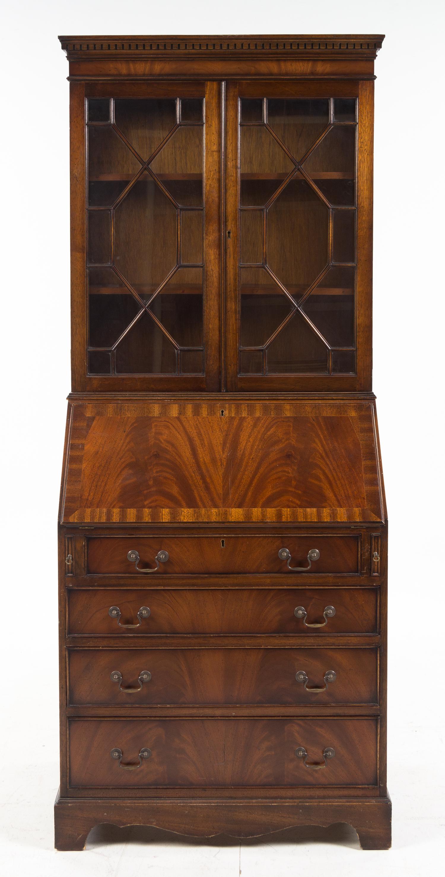 An American Mahogany Secretary Bookcase — FIRST HALF 20TH CENTURY