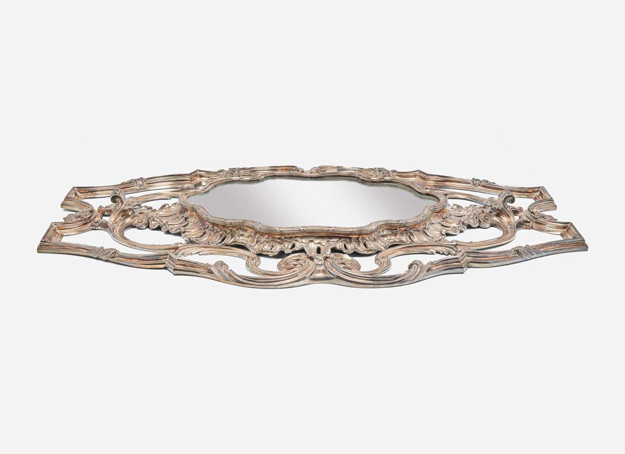 A French silver mirror plateau, Aucoc & Cie, Paris, circa 1890-1900