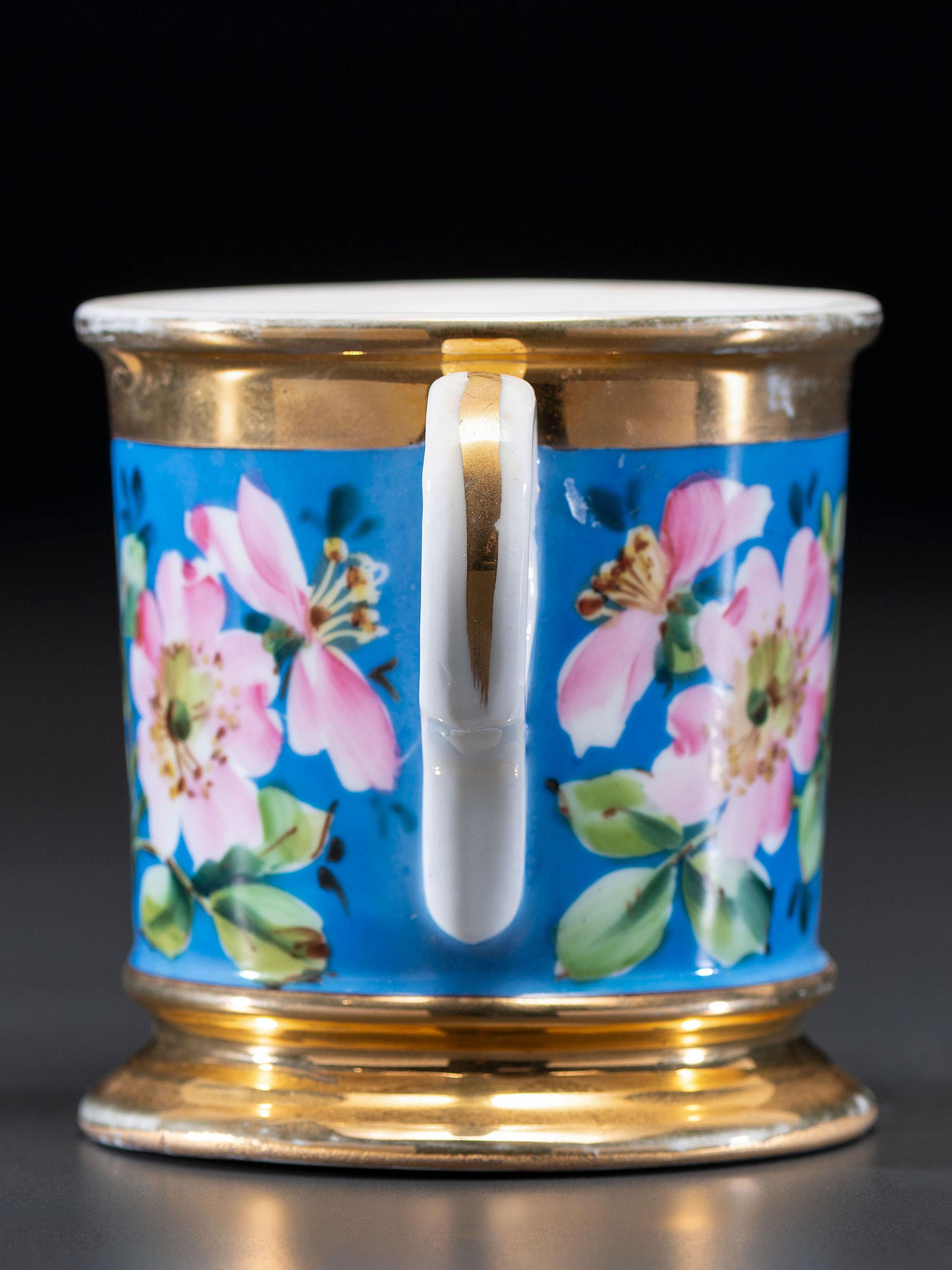 An Open Touring Car Porcelain Shaving Mug