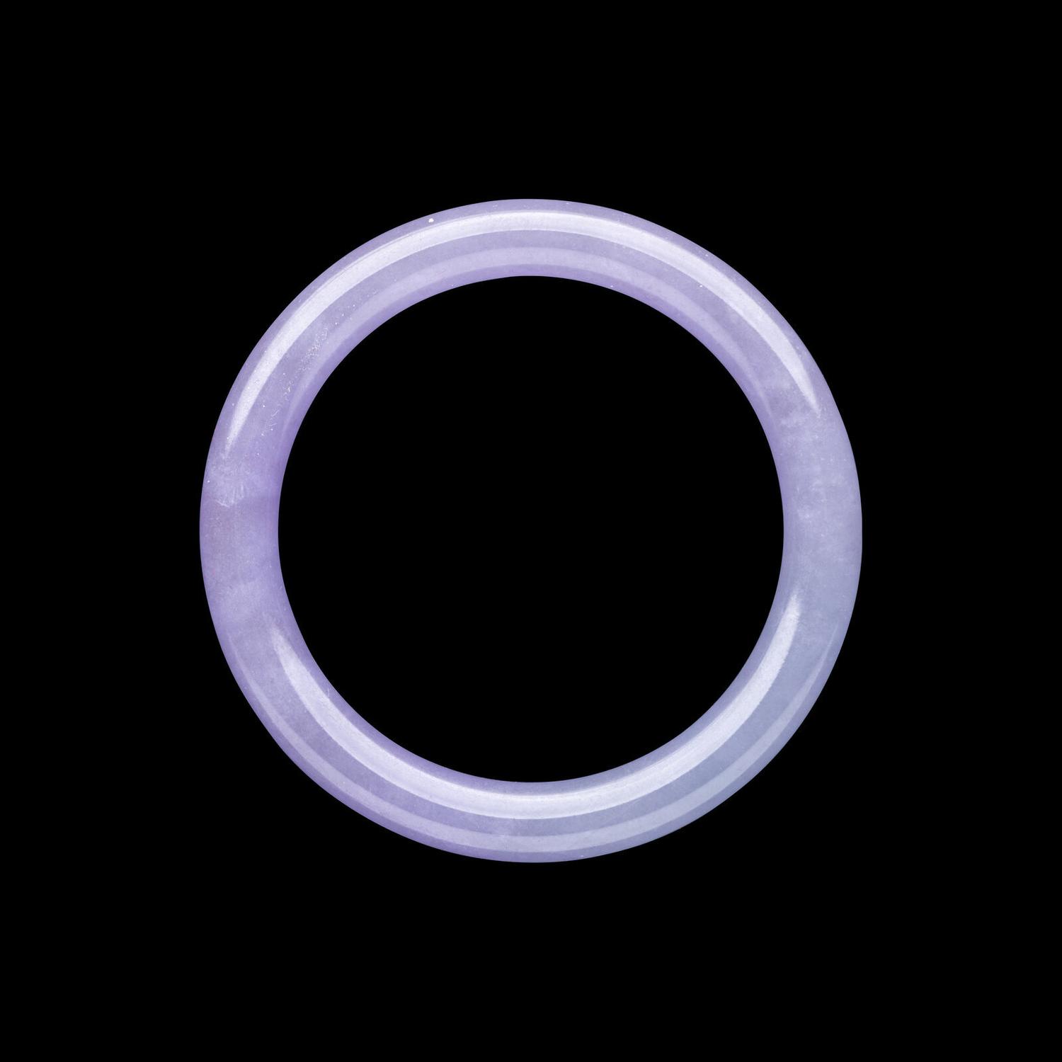 A Chinese Lavender Jadeite Bangle