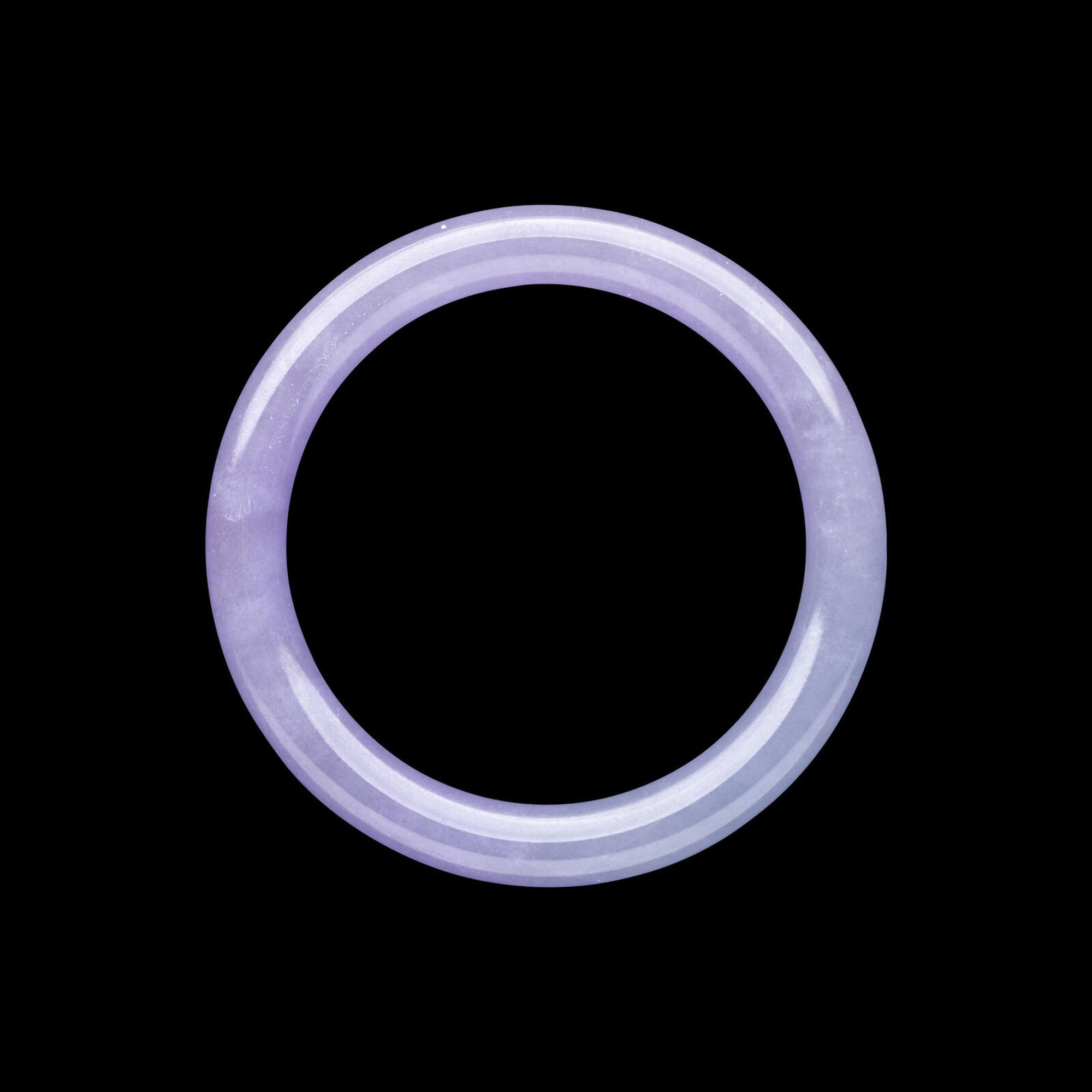 A Chinese Lavender Jadeite Bangle